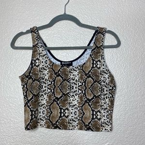 Snake crop top